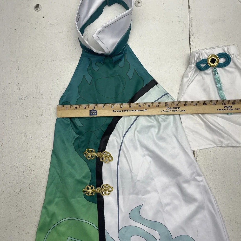 Green White Black Anime Princess Halloween Costume Women’s Size 2XL NEW